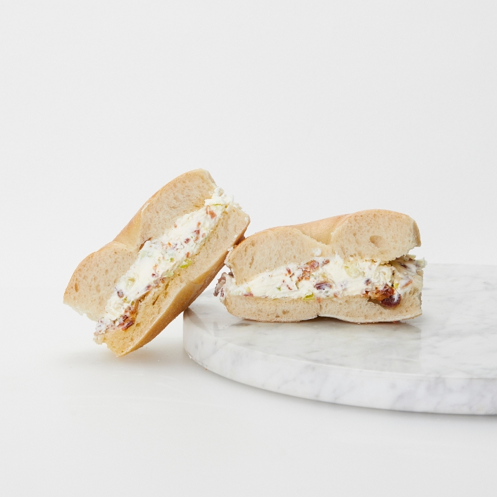 Bacon Scallion Cream Cheese Sandwich