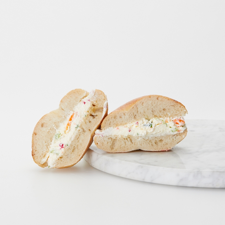 Tofu Vegetable Cream Cheese Sandwich
