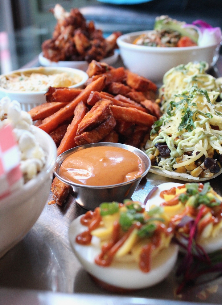 Vegetarian Sampler Platter.