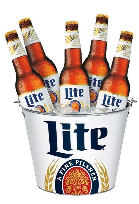 Miller Lite Beer Bucket.