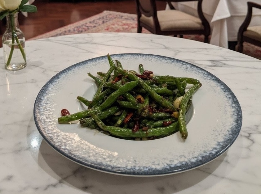 String Bean Stir-Fried With Minced Beef 干扁四季豆