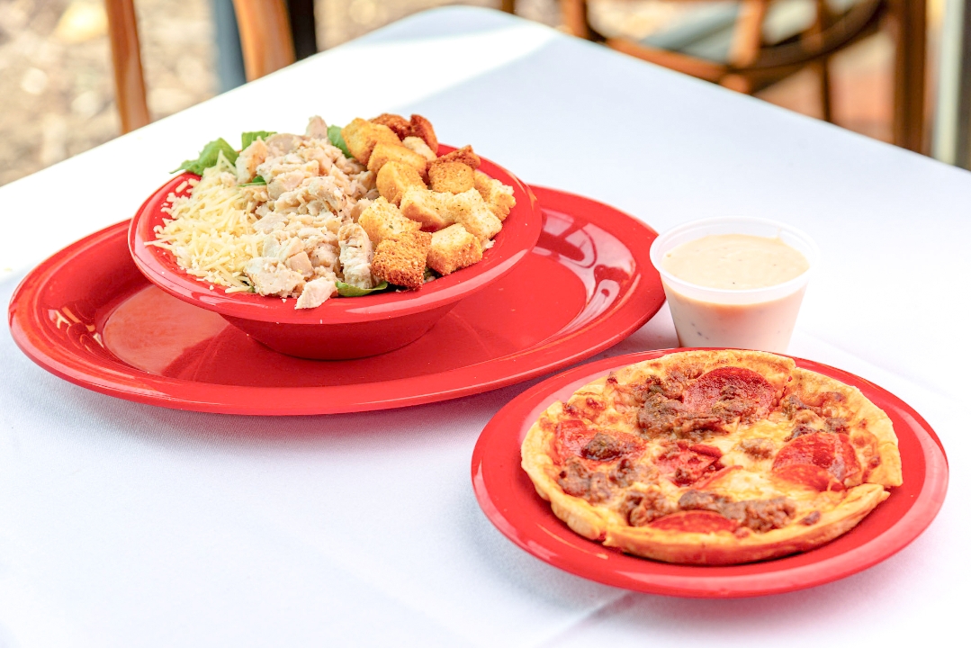 6" Pizza & Salad