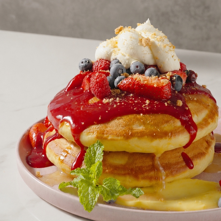 Triple Berry Pancakes