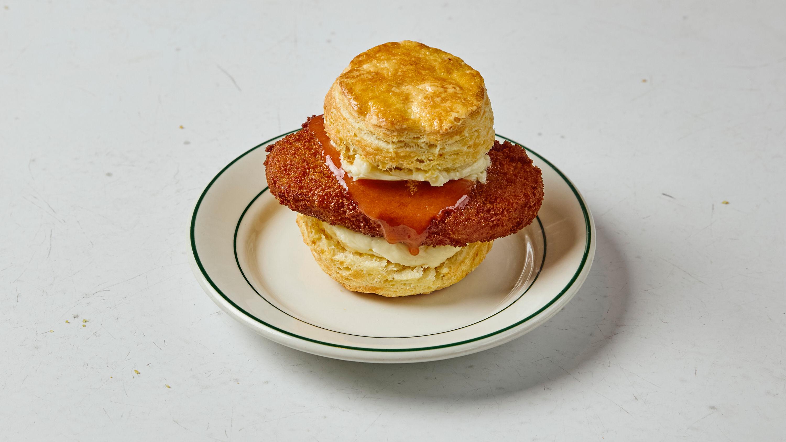 Veggie Chik’n Biscuit Sandwich