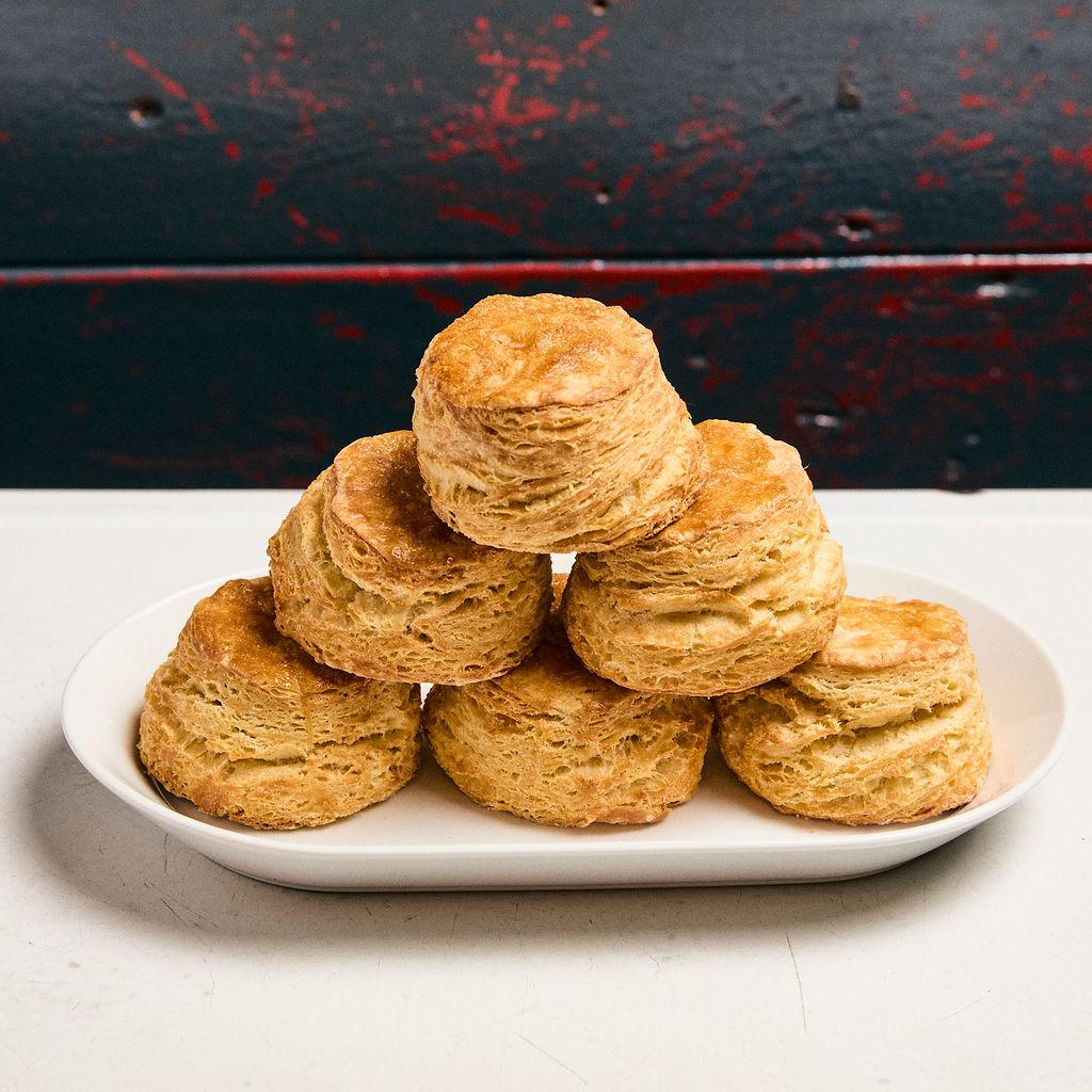 Dozen Biscuits with Honey Butter