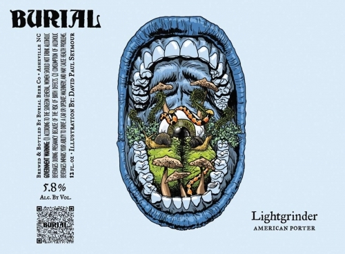 A visualization of the menu item "Burial Lightgrinder Porter"