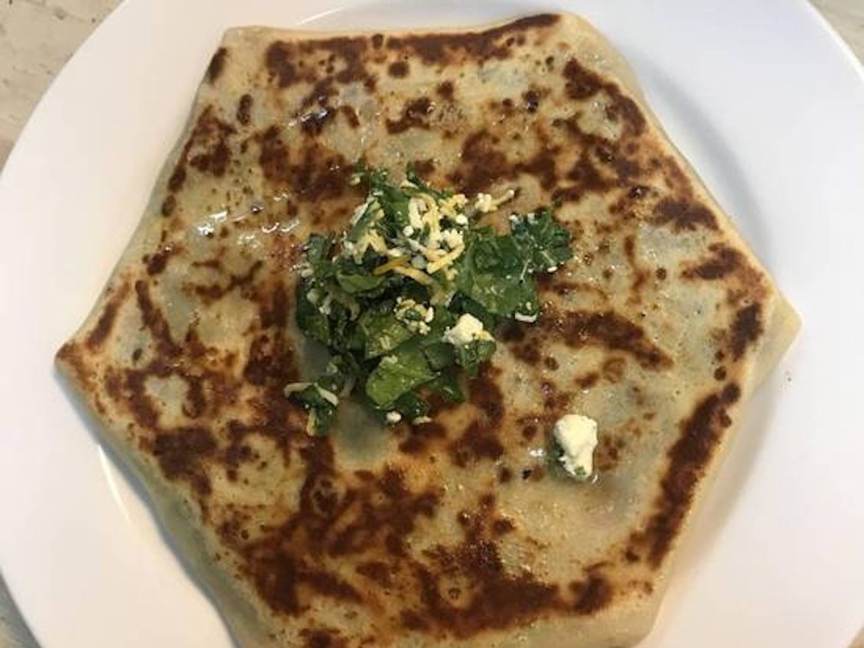 Spinach & Cheese Crepe