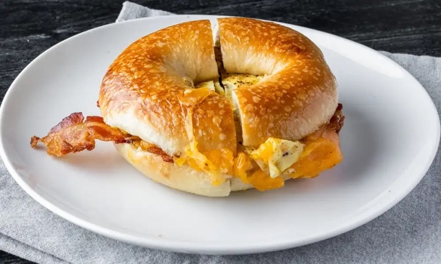 Bacon, Eggs, & Cheese On Bagel