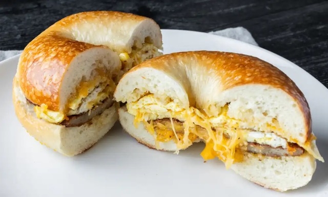 Sausage, Eggs, & Cheese On Bagel