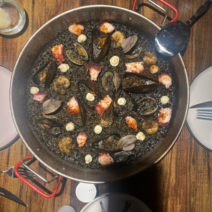 Black Rice Paella