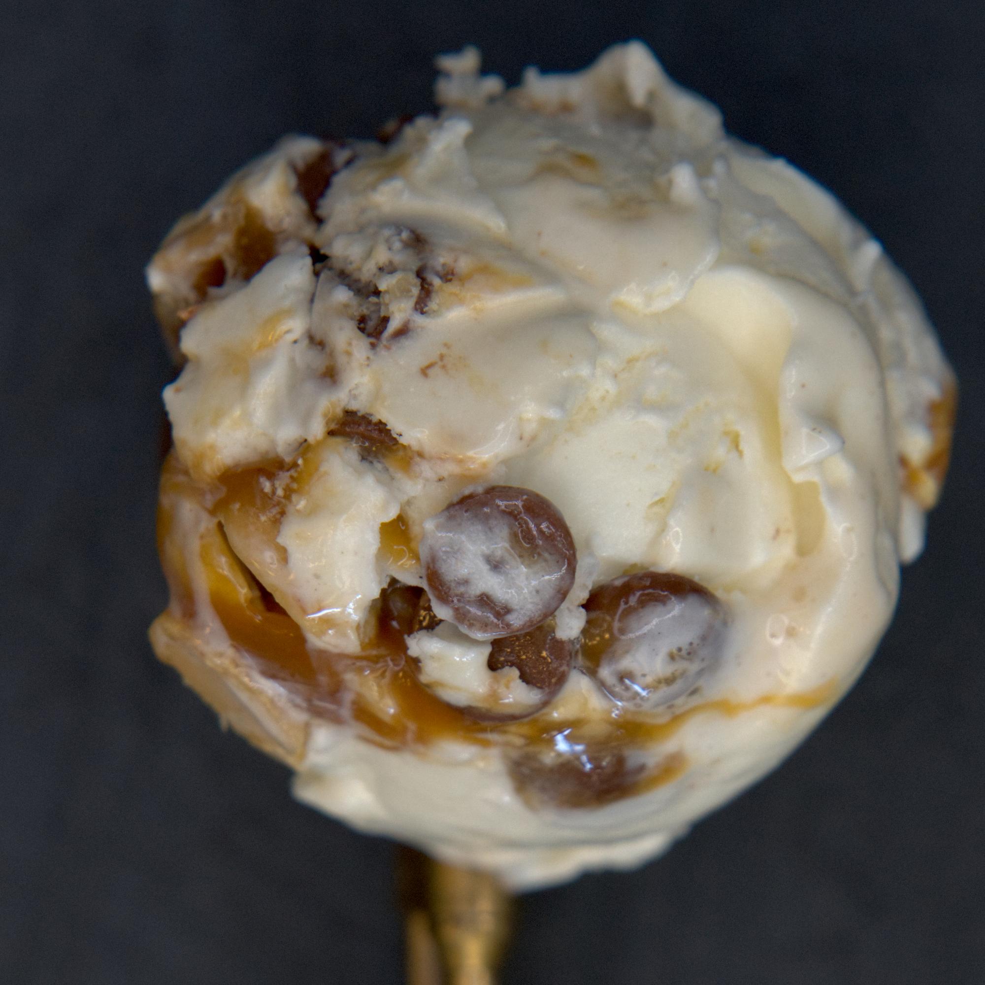 Deconstructed Snickers ice cream