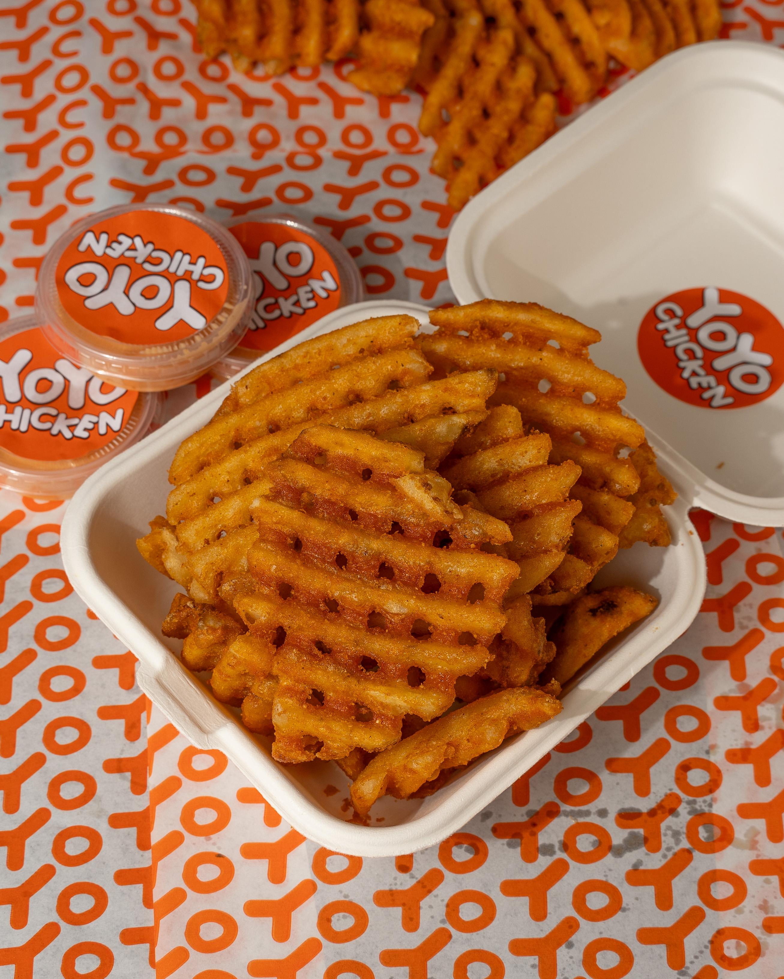 Waffle Fries Medium — Sides