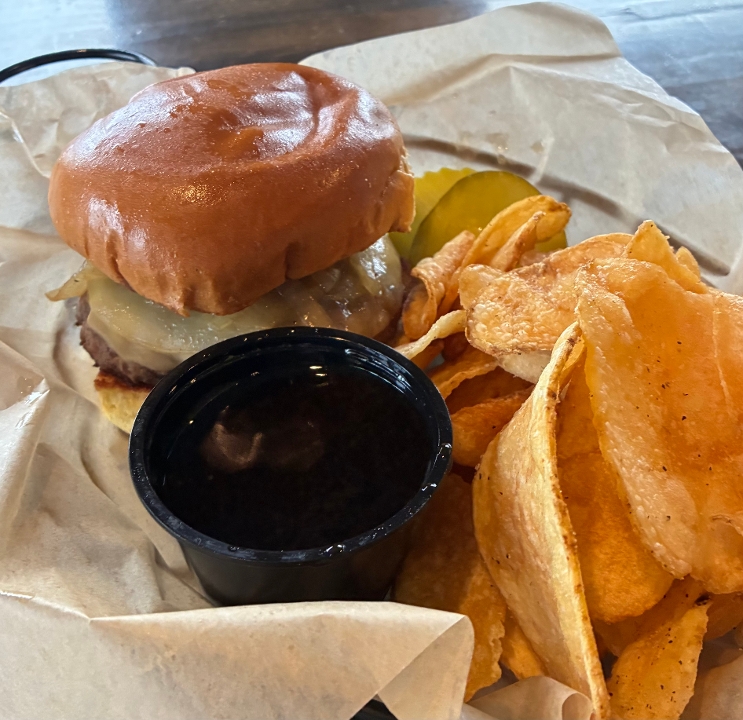 French Onion Burger