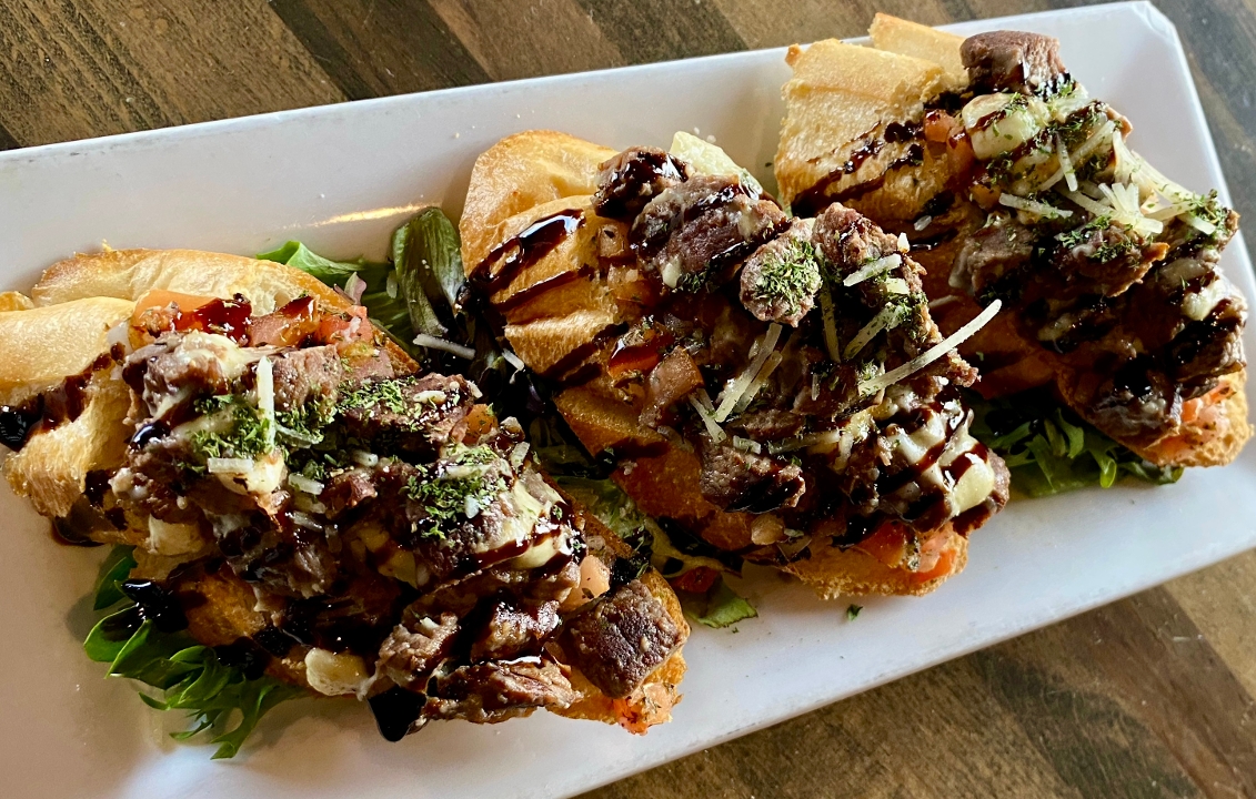 Steak & Blue Cheese Bruschetta