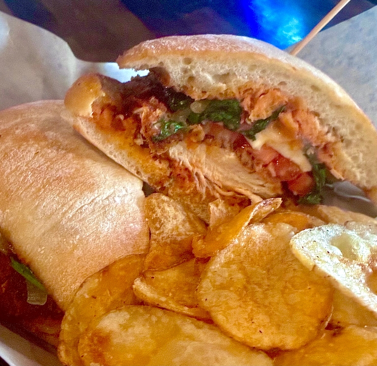 Caprese Chicken Cutlet Sandwich