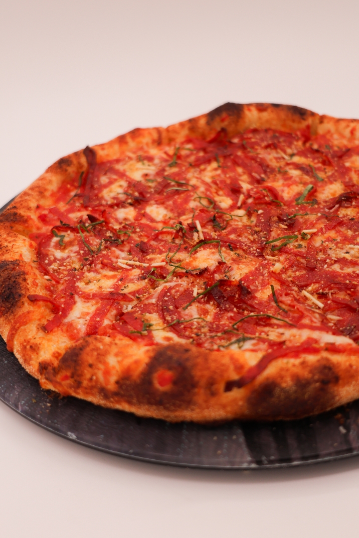 Tim & Kimber’s Triple Cheese Pepperoni Pie