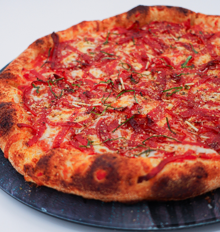 Tim & Kimber’s Triple Cheese Pepperoni Pie