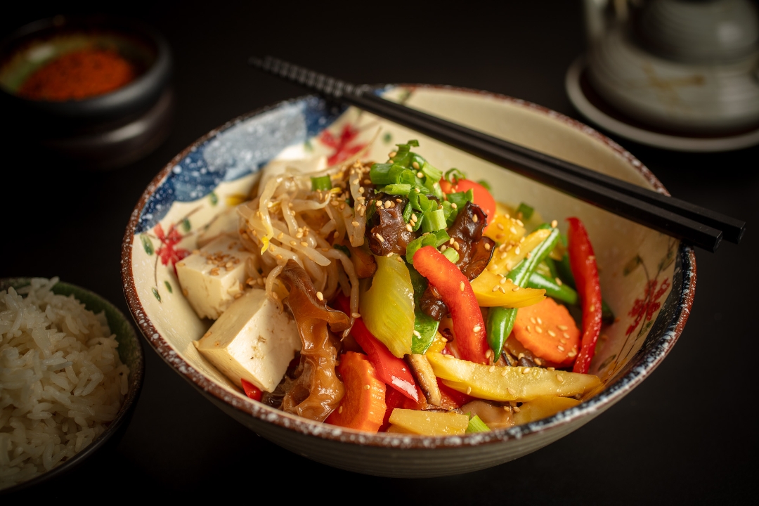 Tofu & Vegetable Teriyaki Don