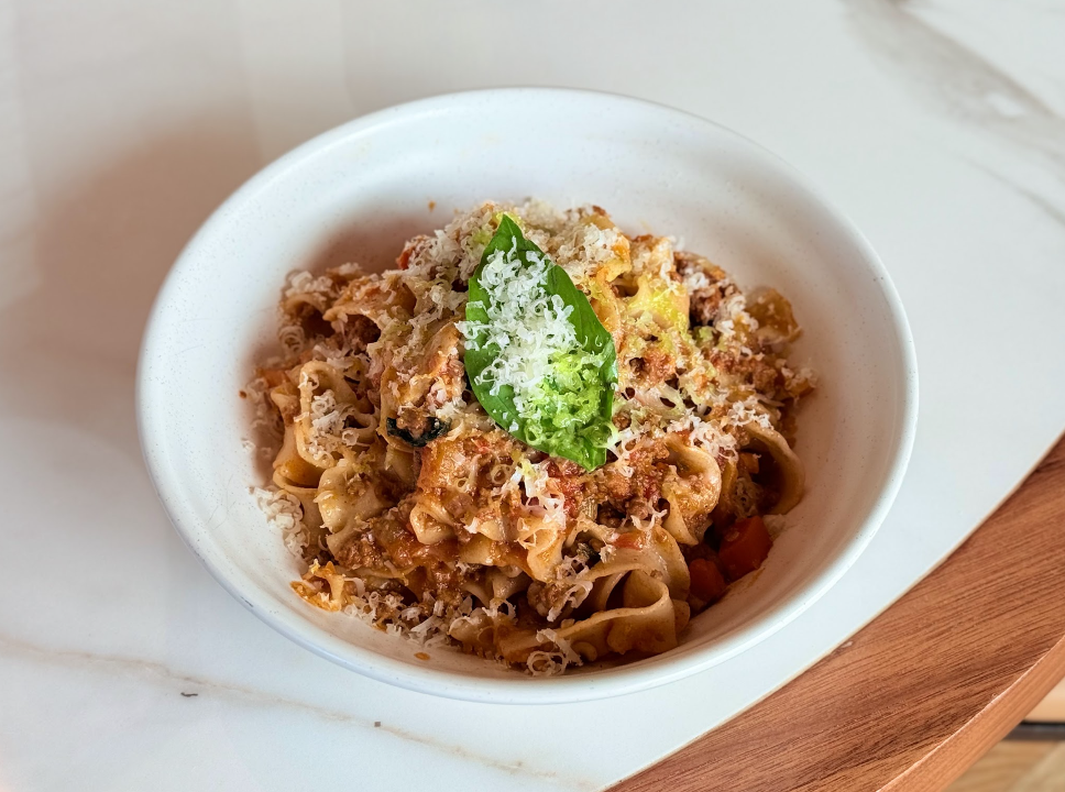Bucatini Bolognese (GLUTEN FREE)