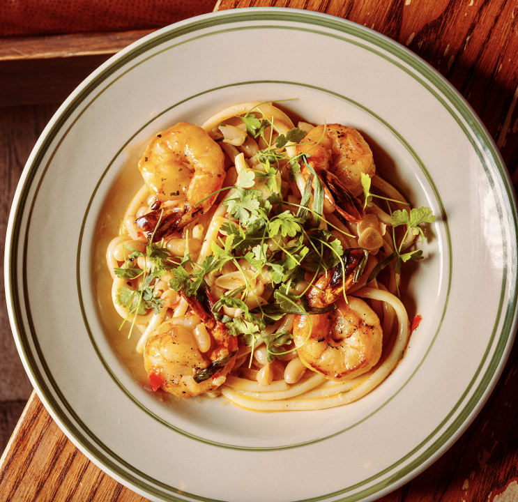 Shrimp Scampi Bucatini (GLUTEN FREE)