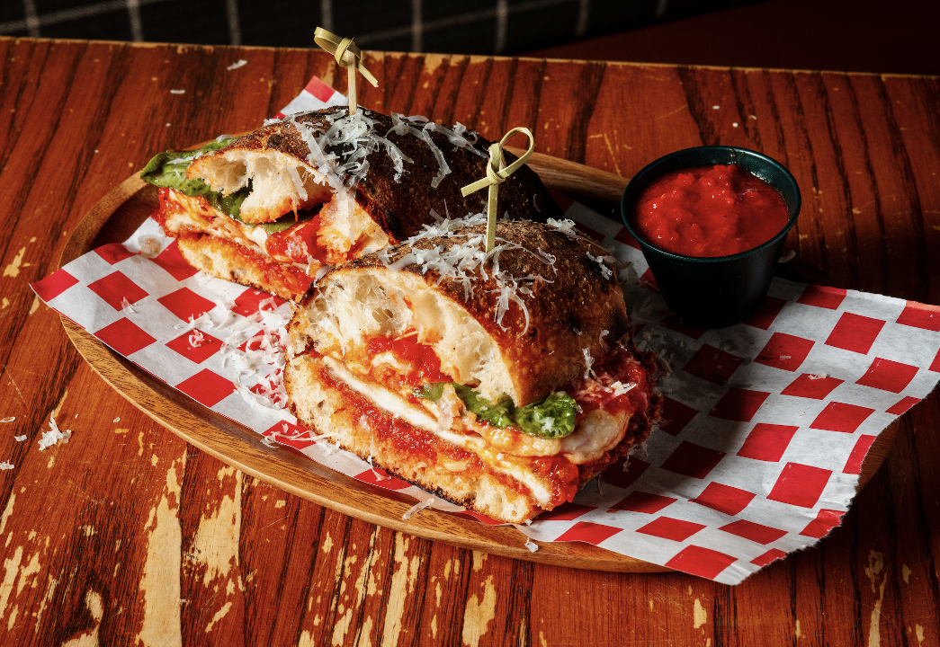 Crispy Chicken Parmesan Panini (GLUTEN FREE)
