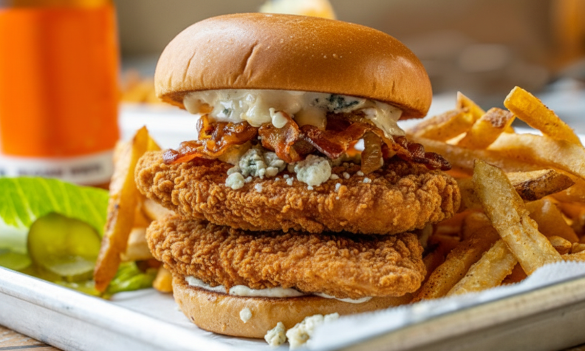 Bacon and Blue Chicken Fried