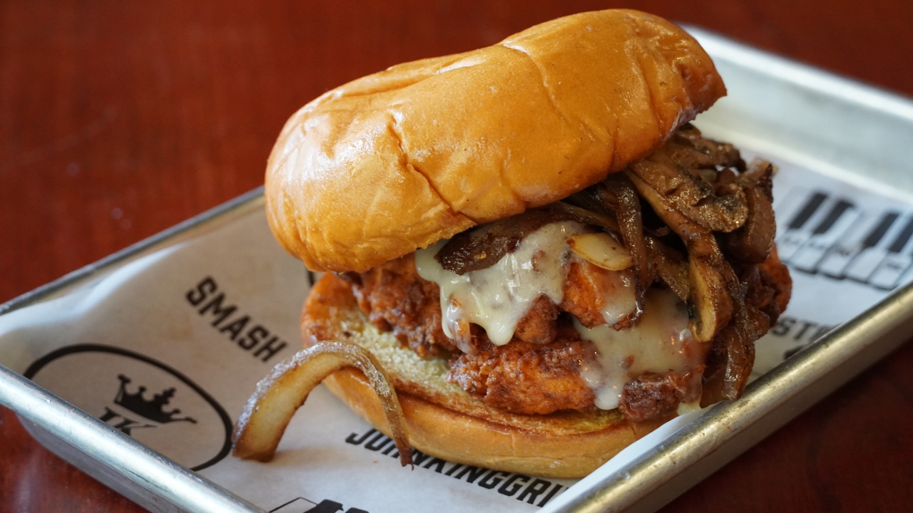 Mushroom Swiss Chicken Fried