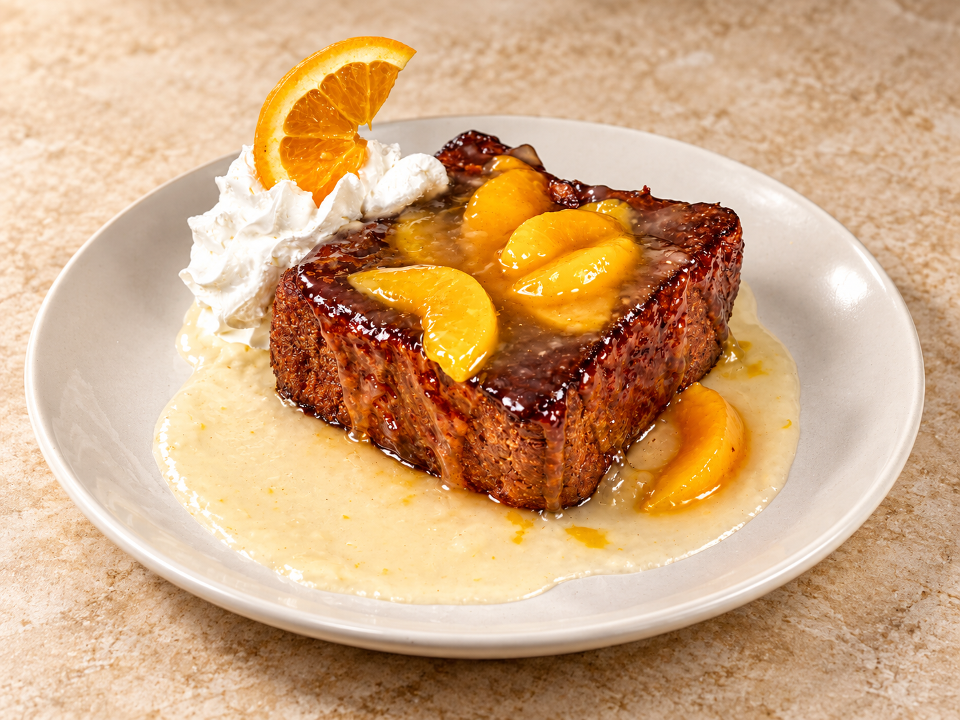 Peach Stuffed French Toast