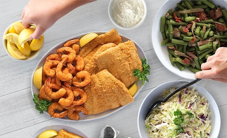 Fried Fish (4) & Shrimp (24)