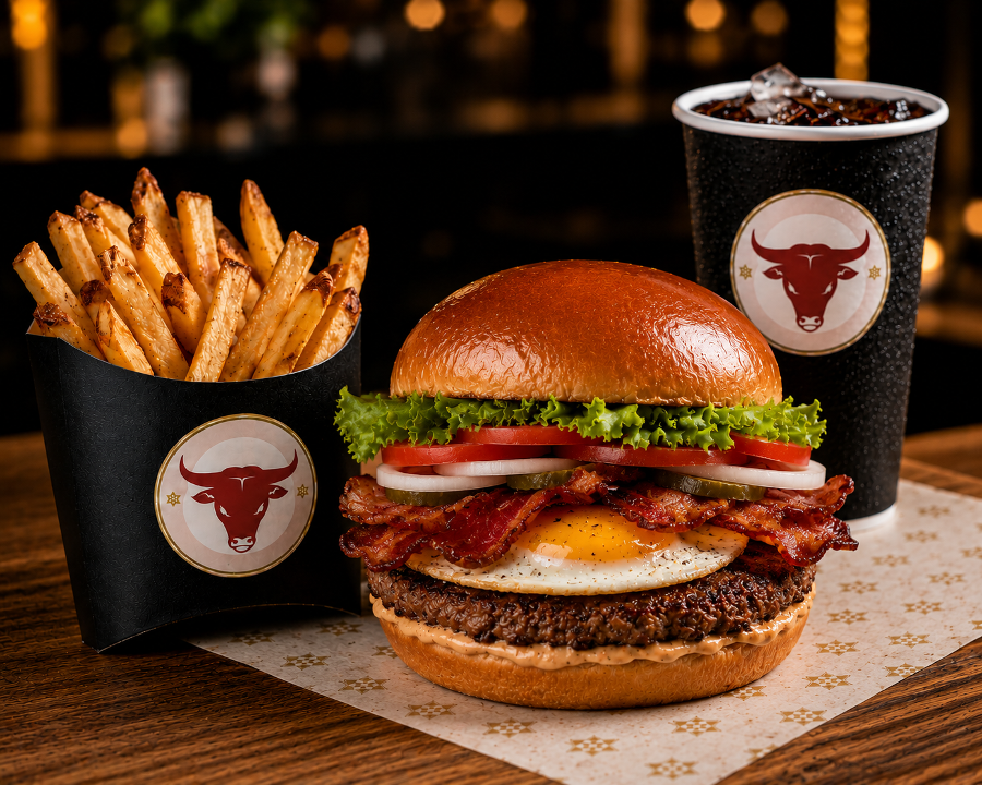 BLT Burger with Fries