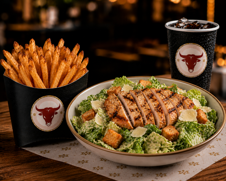 Caesar salads with Grilled Chicken