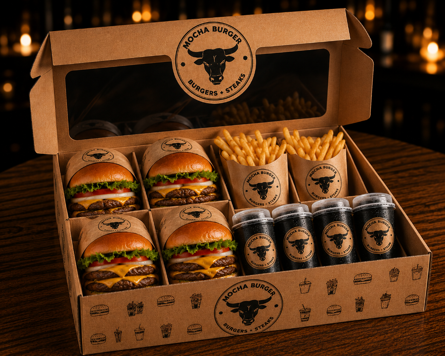 COMBO #2 : 4 Double Smash, Fries, 4 Drinks