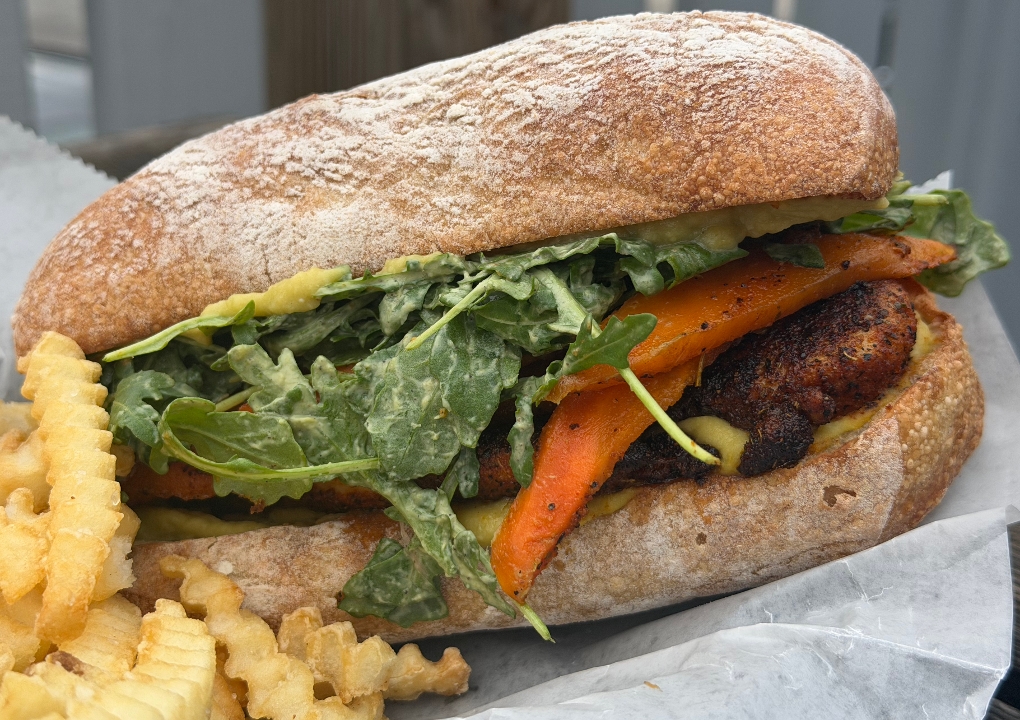 Roasted Carrot Ciabatta & Fries Roasted Carrot Ciabatta & Fries