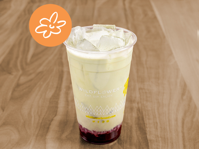 Iced Blackberry Matcha Smash