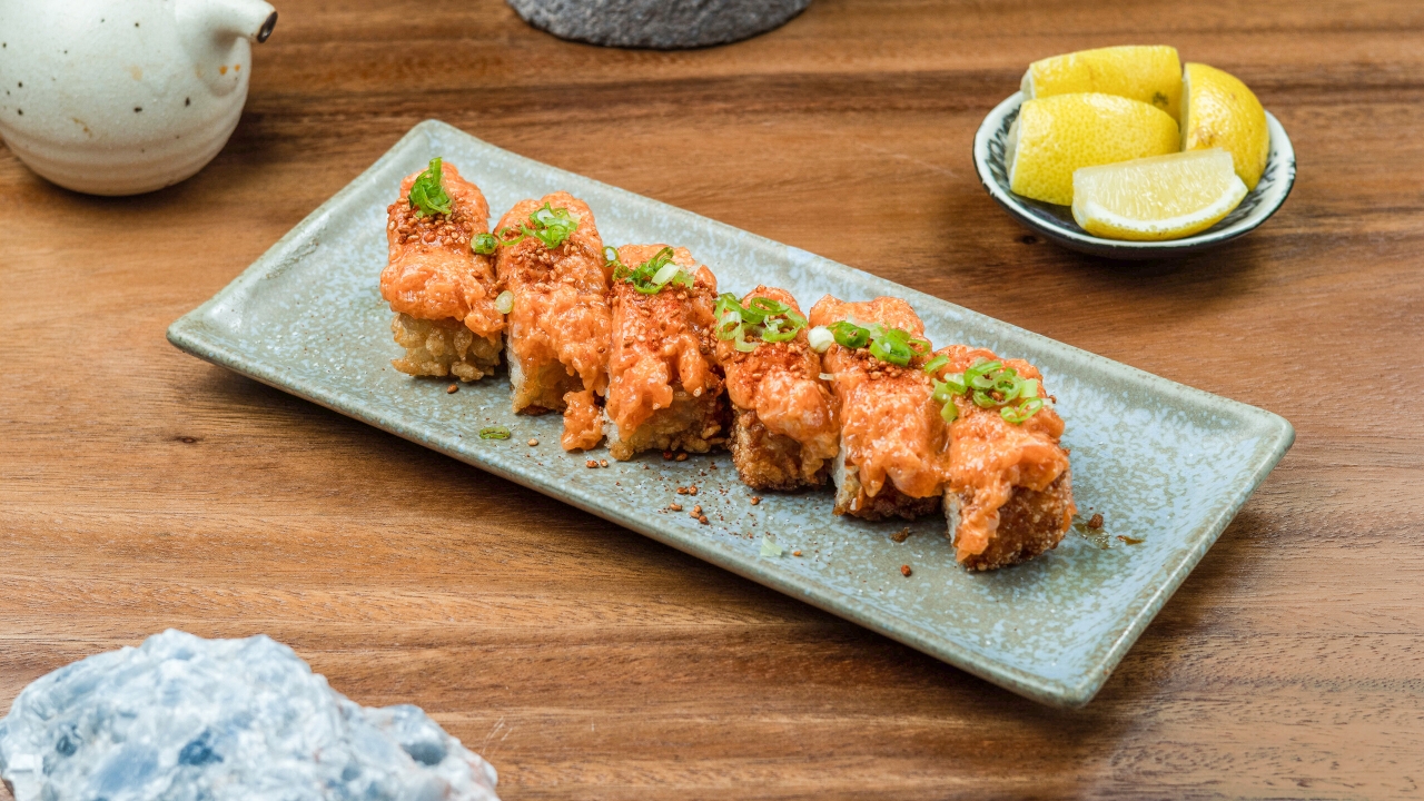SALMON TRUFFLE CRISPY RICE