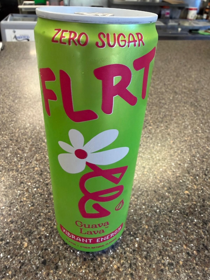 12 oz FLRT ENERGY zero sugar Guava Lava