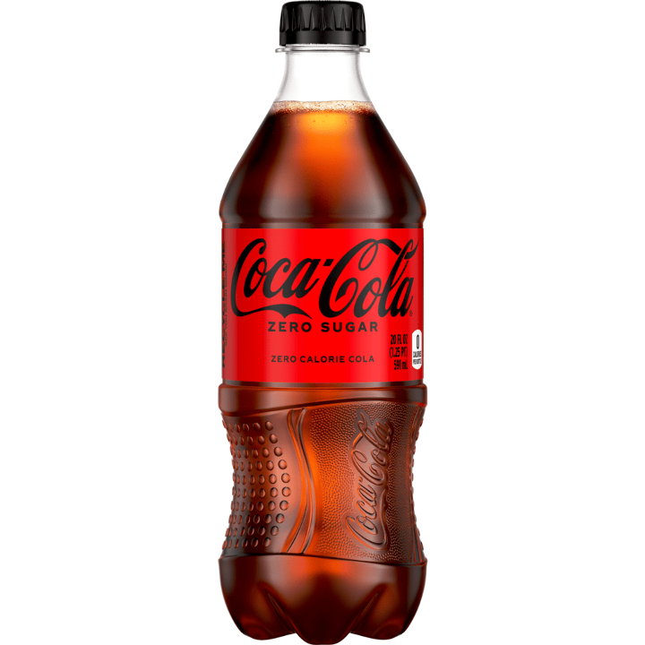 20oz Coca-Cola Zero Sugar Bottle