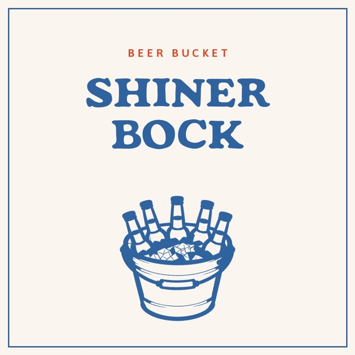 Shiner Bock BUCKET