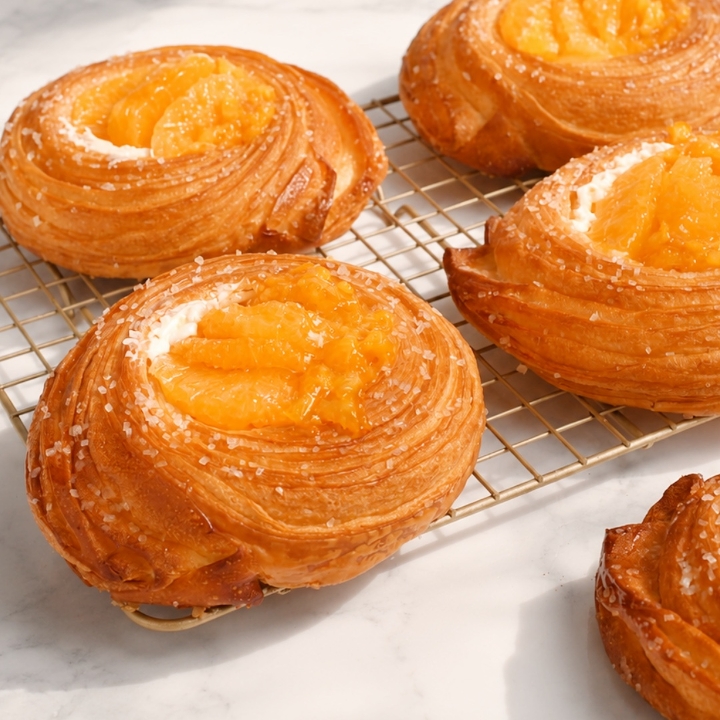 Orange Cream Danish croissant at The Glass Knife, Winter Park