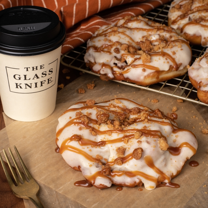 Caramel Apple Fritter donut at The Glass Knife, Winter Park