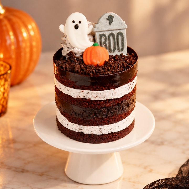 Not-so-Spookies Cookies & Cream Petite Cake