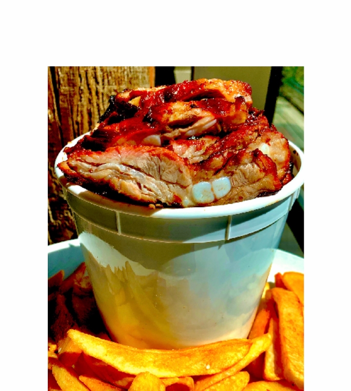 Order BBQ Rib Tips Bucket food online from Carson's Prime Steaks and Famous Barbecue of Deerfield store, Deerfield on bringmethat.com