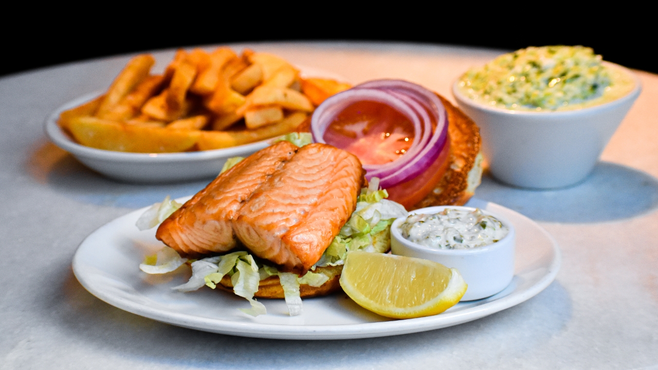 Order Salmon food online from Carson's Prime Steaks and Famous Barbecue of Deerfield store, Deerfield on bringmethat.com