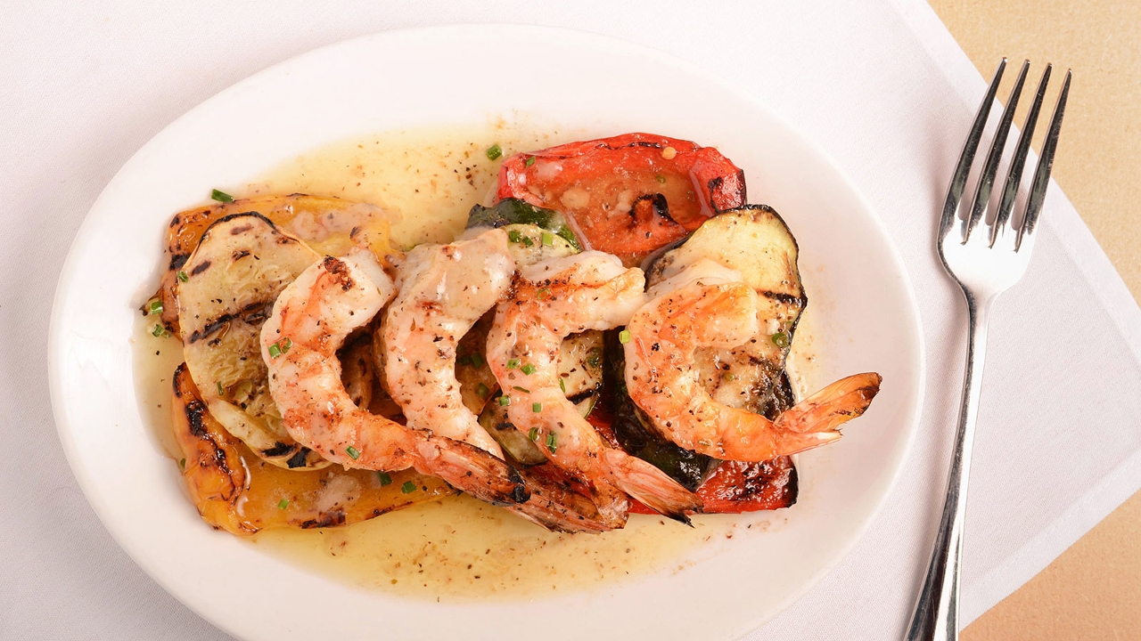 Order Mediterranean Shrimp food online from Carson's Prime Steaks and Famous Barbecue of Deerfield store, Deerfield on bringmethat.com