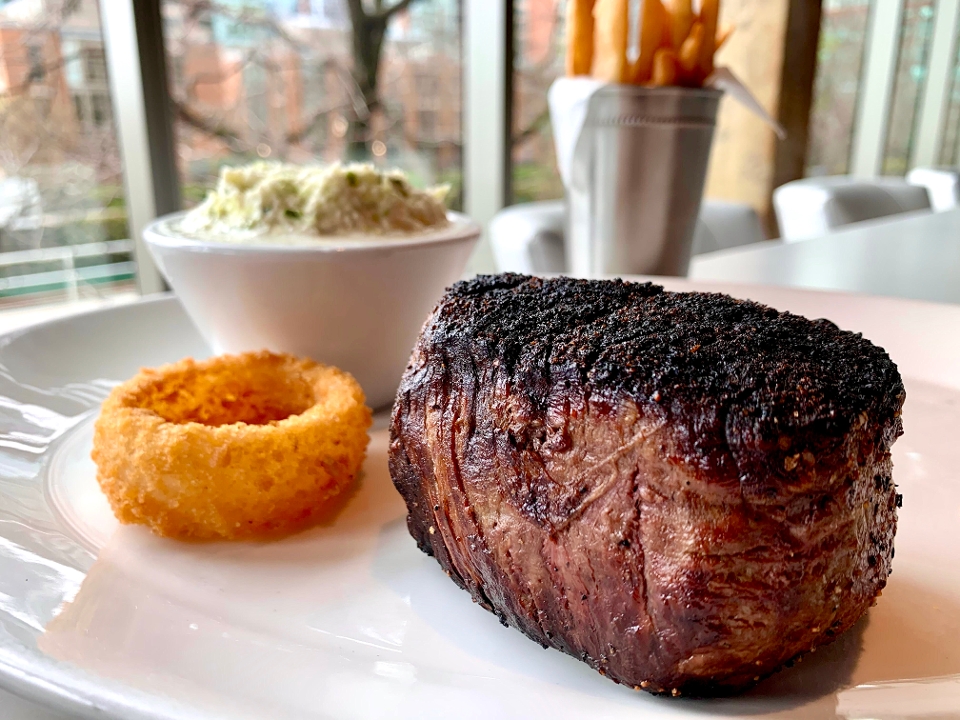 Order Filet Mignon 10oz food online from Carson's Prime Steaks and Famous Barbecue of Deerfield store, Deerfield on bringmethat.com