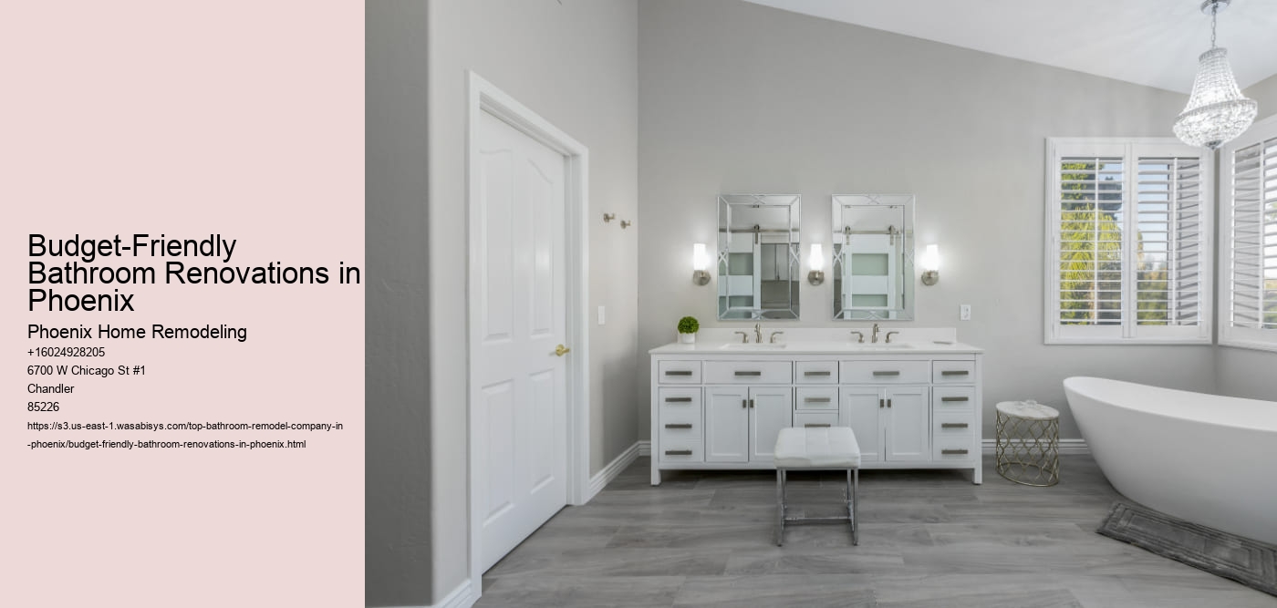 Budget-Friendly Bathroom Renovations in Phoenix