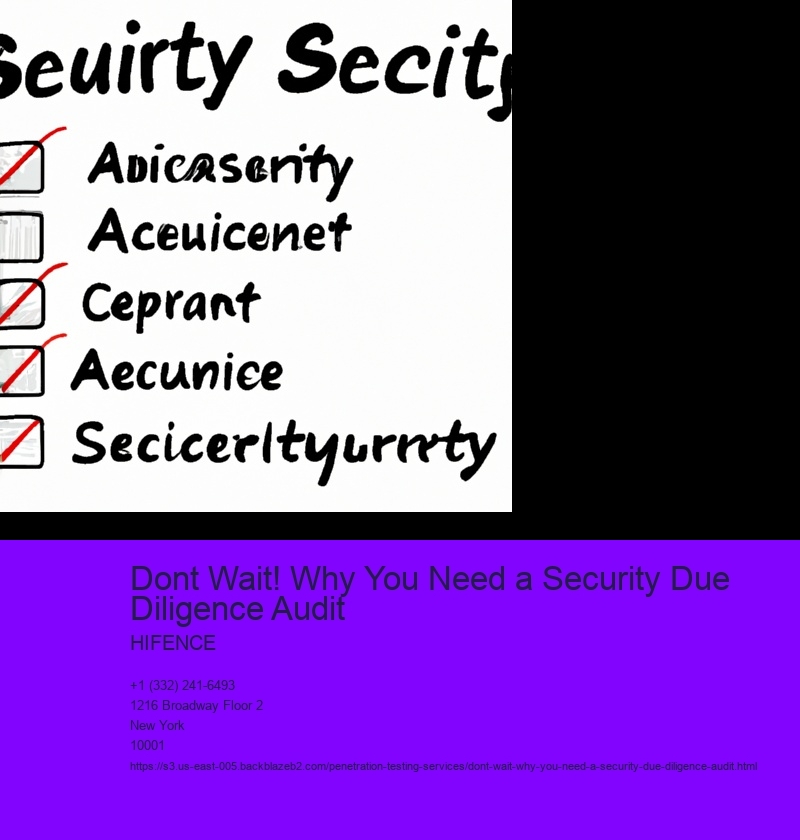 Dont Wait! Why You Need a Security Due Diligence Audit