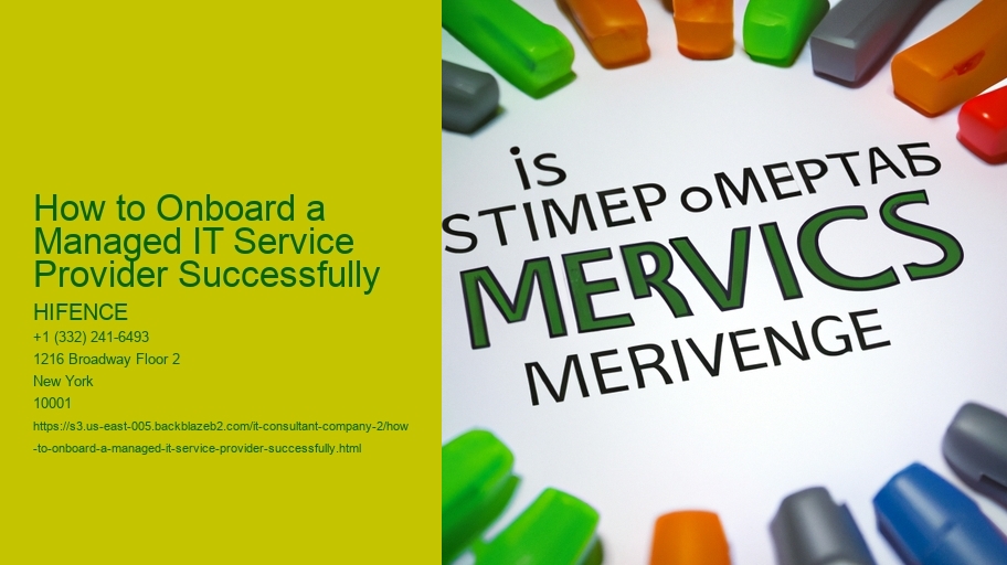 How to Onboard a Managed IT Service Provider Successfully