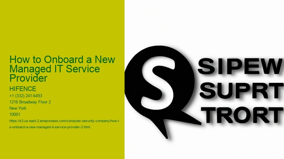 How to Onboard a New Managed IT Service Provider