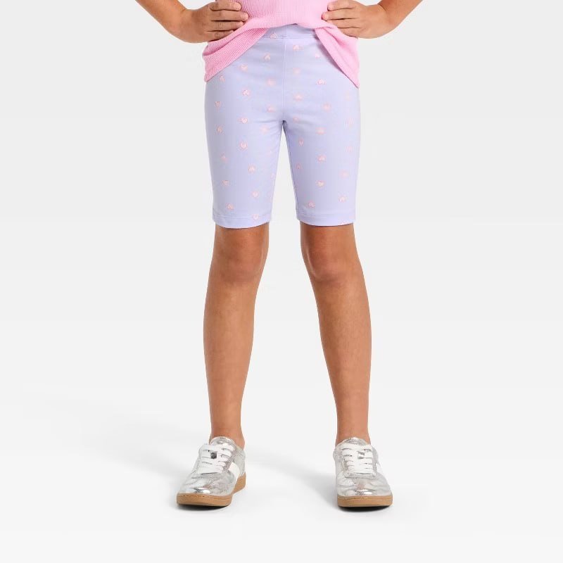 Girls' Bike Shorts - Cat & Jack™ Heather Gray